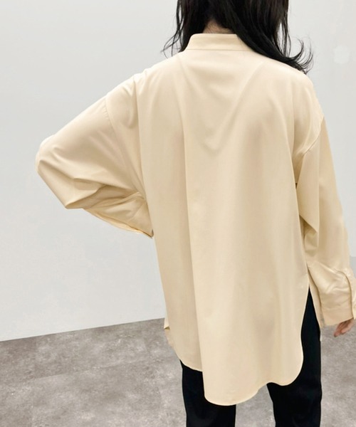 apres jour mignon(アプレジュールミニョン)の「ピンタックバンドカラーシャツ 【ZOZOTOWN限定アイテム】(シャツ/ブラウス・レディース・アイボリー/ブラック/オフホワイト・フリー/X-LARGE)」の17枚目の写真