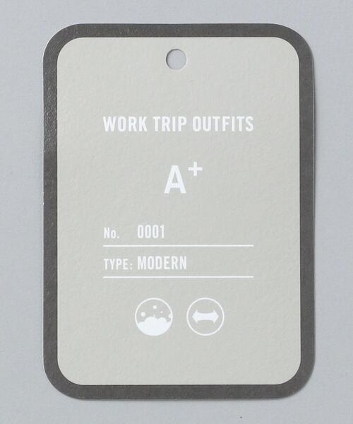 WORK TRIP OUTFITS GREEN LABEL RELAXING（ワークトリップアウトフィッツグリーンレーベル リラクシング）の「＜機能 / 洗濯機洗い可・ストレッチ＞ WTO A+ メッシュトリコット MODERN スラックス（スラックス・メンズ・ライトグレー/ネイビー・XS/72/S/76/M/80/L/84/XL/88）」の19枚目の写真