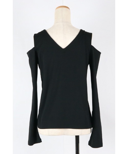 AULA AILA（アウラアイラ）の「ロングスリーブメッシュプルオーバー（Tシャツ/カットソー・レディース・ベージュ/グレー/ブラック/ホワイト・0）」の17枚目の写真