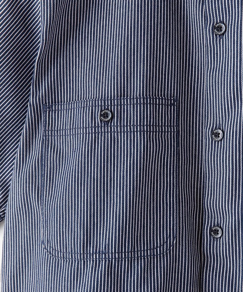 SMITH'S(スミス)の「【SMITH'S AMERICAN/スミス アメリカン】ワンポイントブランドロゴ ツイル半袖ワークシャツ(シャツ/ブラウス・メンズ・ライトブルー/ベージュ・MEDIUM/LARGE/X-LARGE)」の21枚目の写真
