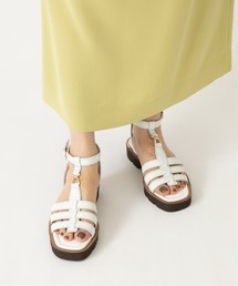 LE TALON | GRISE レザーTスト タンクソールサンダル(サンダル)