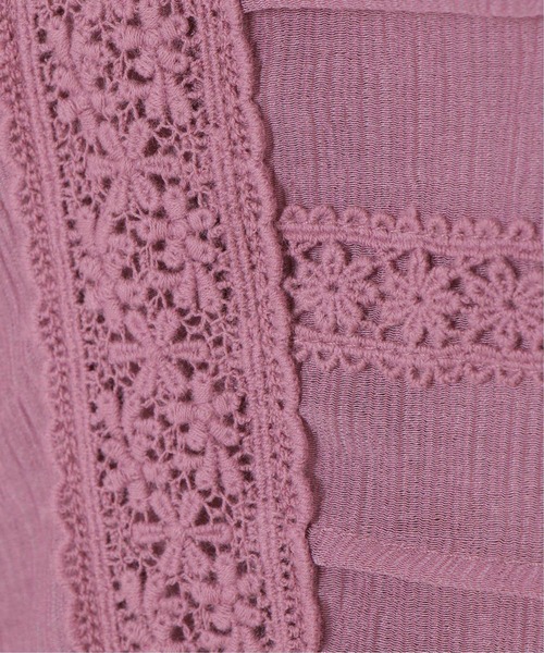 notch.（ノッチ）の「スクエアネックフレアスリーブブラウス（シャツ/ブラウス・レディース・オフホワイト/マルーン/ブラック・M）」の14枚目の写真