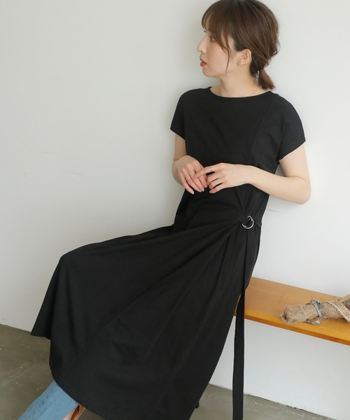 サイドベルトワンピース（ワンピース）｜ElegChic（エレグシック