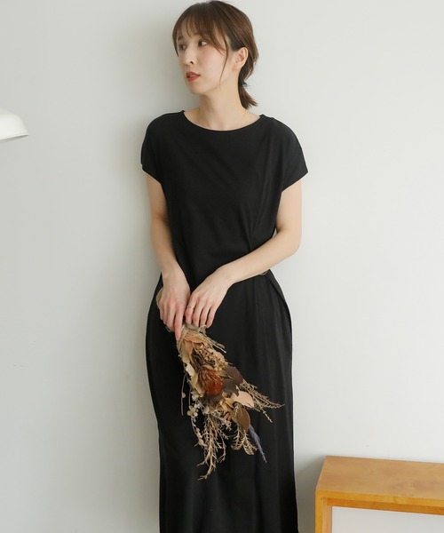 ElegChic(エレグシック)の「サイドベルトワンピース(ワンピース・レディース・ブラック/グレー/モカ・4L/M/XL)」の8枚目の写真