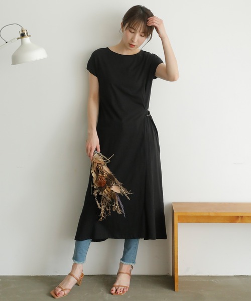 ElegChic(エレグシック)の「サイドベルトワンピース(ワンピース・レディース・ブラック/グレー/モカ・4L/M/XL)」の10枚目の写真