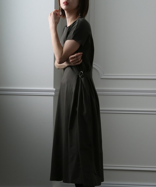 ElegChic(エレグシック)の「サイドベルトワンピース(ワンピース・レディース・ブラック/グレー/モカ・4L/M/XL)」の13枚目の写真