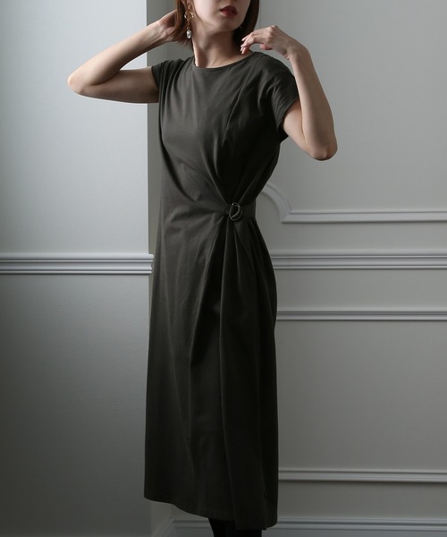 ElegChic(エレグシック)の「サイドベルトワンピース(ワンピース・レディース・ブラック/グレー/モカ・4L/M/XL)」の15枚目の写真