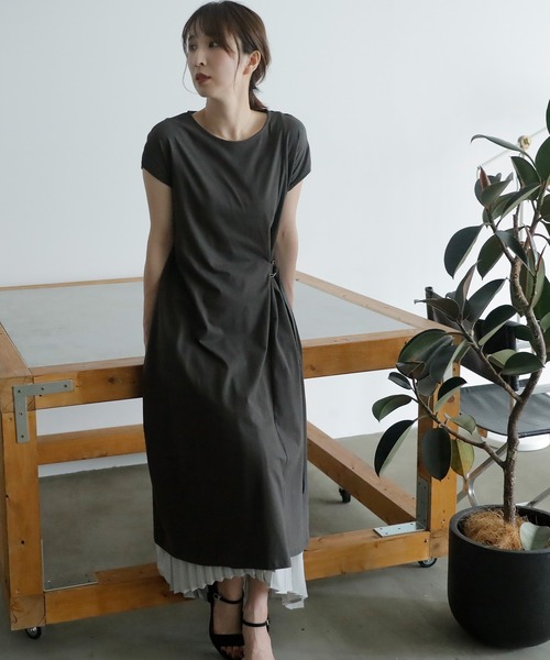 ElegChic(エレグシック)の「サイドベルトワンピース(ワンピース・レディース・ブラック/グレー/モカ・4L/M/XL)」の17枚目の写真