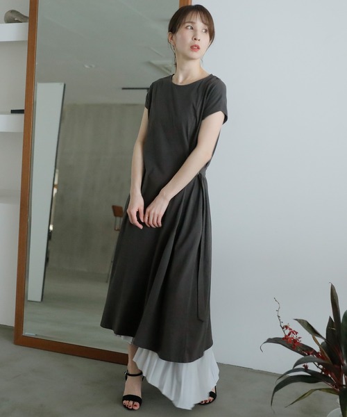 ElegChic(エレグシック)の「サイドベルトワンピース(ワンピース・レディース・ブラック/グレー/モカ・4L/M/XL)」の19枚目の写真