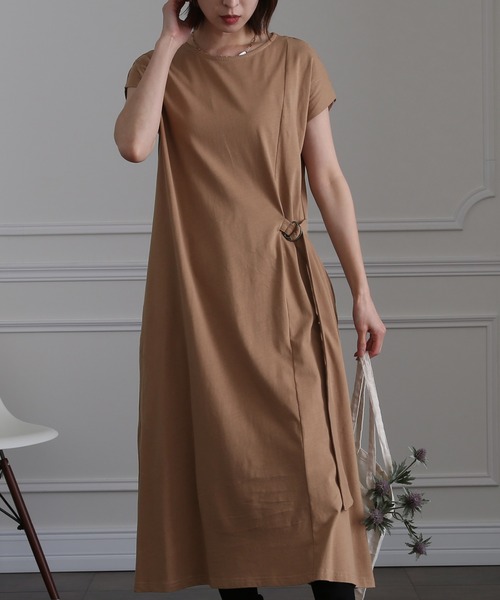 サイドベルトワンピース（ワンピース）｜ElegChic（エレグシック）の