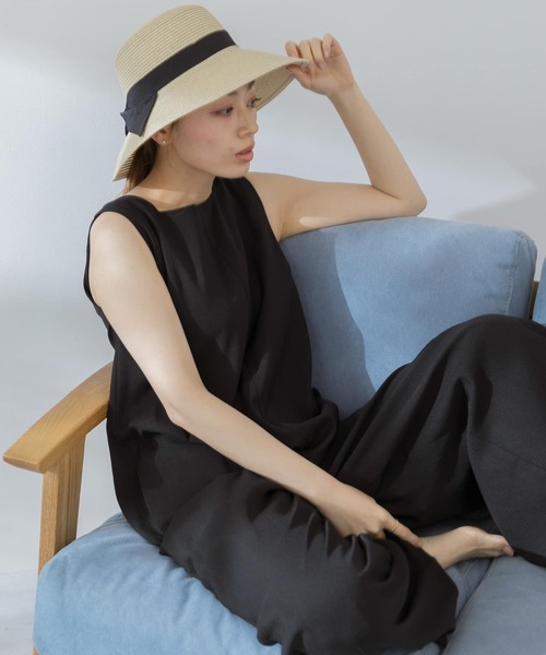 URBAN RESEARCH Sonny Label(アーバンリサーチサニーレーベル)の「リボン付きペーパーハット(ハット・レディース・ナチュラル/キャメル・ONE)」の2枚目の写真