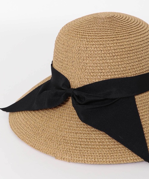 URBAN RESEARCH Sonny Label(アーバンリサーチサニーレーベル)の「リボン付きペーパーハット(ハット・レディース・ナチュラル/キャメル・ONE)」の8枚目の写真