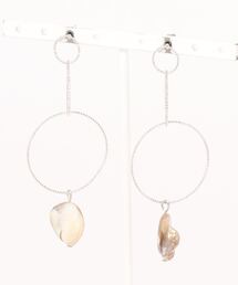 【BOW】シルバーフープシェルピアス(MA)