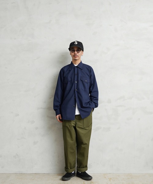 MILITARY（ミリタリー）の「実物 新品 デットストック 米軍 U.S.NAVY ユーティリティーシャツ（シャツ/ブラウス・メンズ・ネイビー・L/M/XXXL）」の14枚目の写真