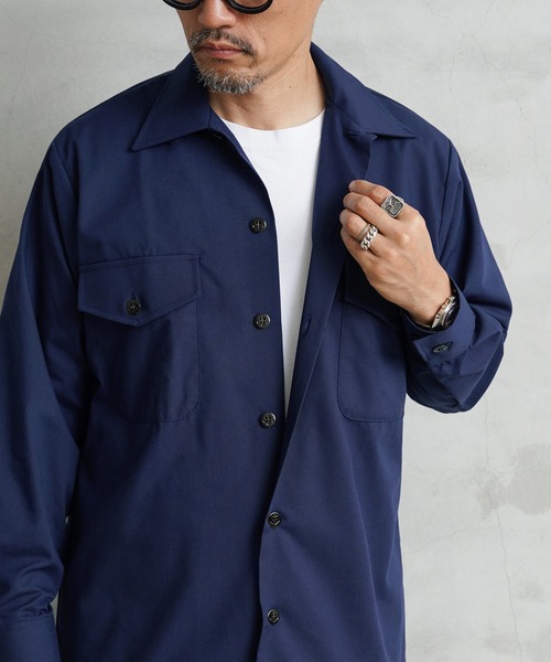 MILITARY（ミリタリー）の「実物 新品 デットストック 米軍 U.S.NAVY ユーティリティーシャツ（シャツ/ブラウス・メンズ・ネイビー・L/M/XXXL）」の12枚目の写真