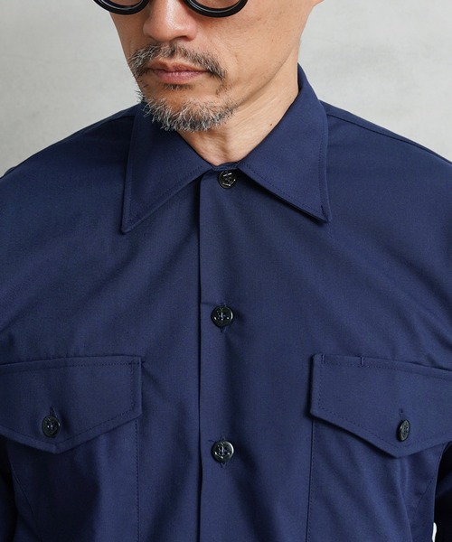 MILITARY（ミリタリー）の「実物 新品 デットストック 米軍 U.S.NAVY ユーティリティーシャツ（シャツ/ブラウス・メンズ・ネイビー・L/M/XXXL）」の10枚目の写真