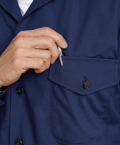 MILITARY（ミリタリー）の「実物 新品 デットストック 米軍 U.S.NAVY ユーティリティーシャツ（シャツ/ブラウス・メンズ・ネイビー・L/M/XXXL）」の9枚目の写真