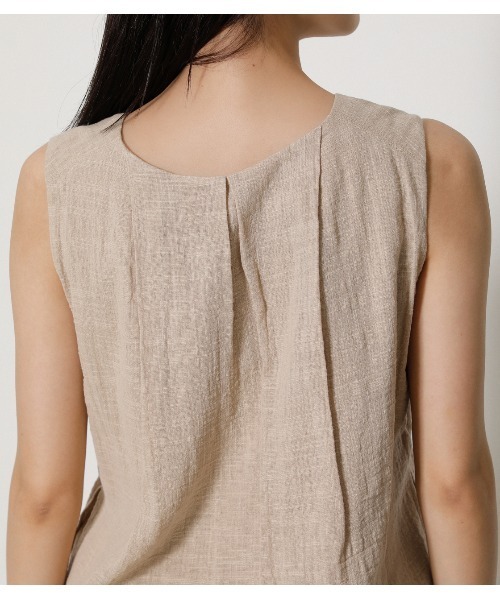 AZUL by moussy（アズールバイマウジー）の「LAYERED TANK TOPS（タンクトップ・レディース・ライトベージュ/ブラック/サックスブルー・MEDIUM/SMALL）」の19枚目の写真