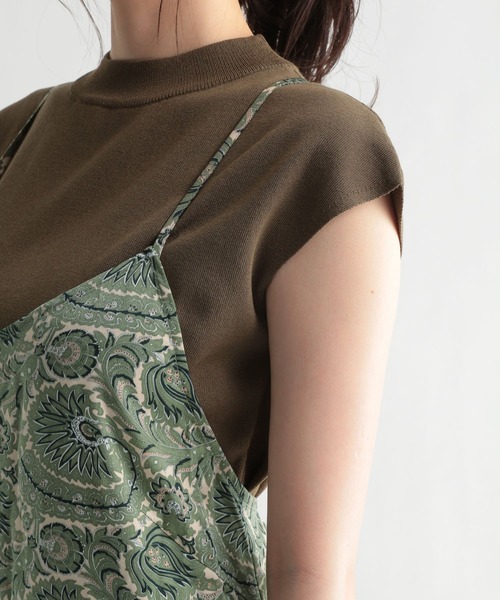 Andemiu（アンデミュウ）の「バッククロスアソートキャミワンピース958875（ワンピース・レディース・アッシュグレー/ブラック/グリーン・FREE）」の14枚目の写真