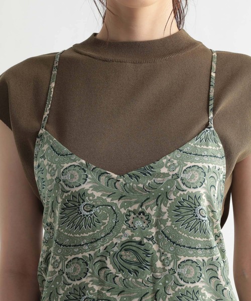 Andemiu（アンデミュウ）の「バッククロスアソートキャミワンピース958875（ワンピース・レディース・アッシュグレー/ブラック/グリーン・FREE）」の11枚目の写真