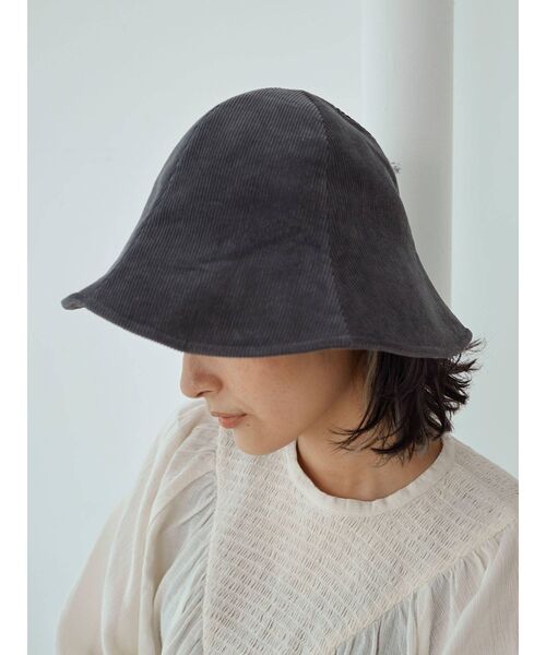 Ungrid（アングリッド）の「カラーコーデュロイバケットハット（ハット・レディース・アイボリー/チャコールグレー/グリーン系その他・FREE）」の11枚目の写真