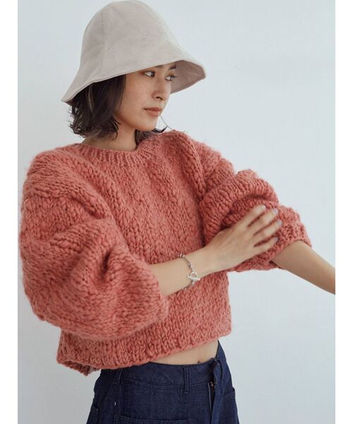 Ungrid（アングリッド）の「カラーコーデュロイバケットハット（ハット・レディース・アイボリー/チャコールグレー/グリーン系その他・FREE）」の17枚目の写真