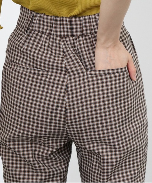 archives（アルシーヴ）の「チェックサイドスリットセミフレアパンツ（その他パンツ・レディース・ブラウン/グリーン/ブルー・MEDIUM）」の14枚目の写真