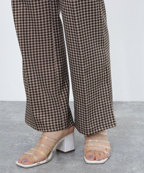 archives（アルシーヴ）の「チェックサイドスリットセミフレアパンツ（その他パンツ・レディース・ブラウン/グリーン/ブルー・MEDIUM）」の18枚目の写真