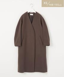 green label relaxing | 【WEB限定】［XS/H148-155㎝］EX FINE リッタイ スリーブ ノーラペル コート(ノーカラーコート)