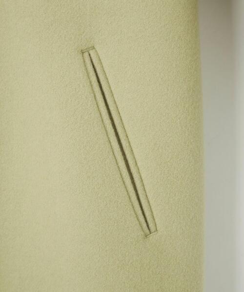 green label relaxing（グリーンレーベルリラクシング）の「【WEB限定】［XS/H148-155㎝］EX FINE リッタイ スリーブ ノーラペル コート（ノーカラーコート・レディース・モカ/ネイビー/ライム/オフホワイト・XS）」の21枚目の写真