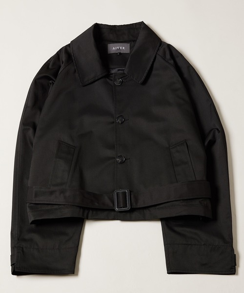 AIVER（アイバー）の「AIVER　イリディセント2WAYラグラントレンチステンカラーコート（トレンチコート・メンズ・ブラック/ベージュ・MEDIUM/LARGE）」の15枚目の写真