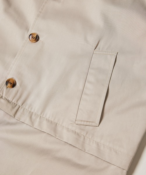 AIVER（アイバー）の「AIVER　イリディセント2WAYラグラントレンチステンカラーコート（トレンチコート・メンズ・ブラック/ベージュ・MEDIUM/LARGE）」の20枚目の写真