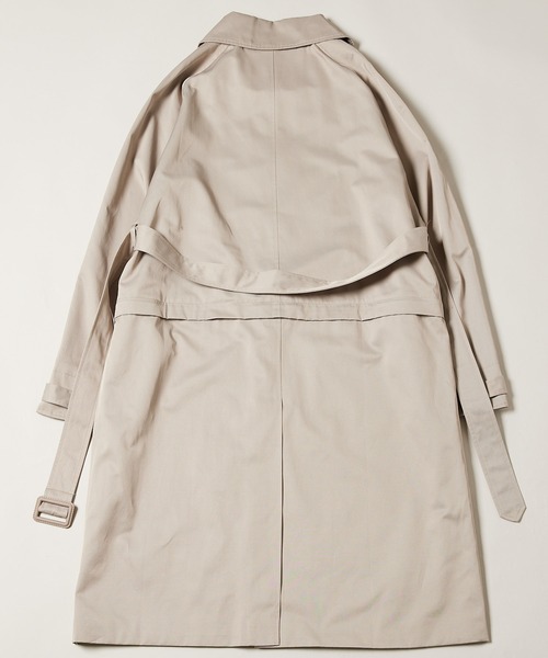 AIVER（アイバー）の「AIVER　イリディセント2WAYラグラントレンチステンカラーコート（トレンチコート・メンズ・ブラック/ベージュ・MEDIUM/LARGE）」の7枚目の写真