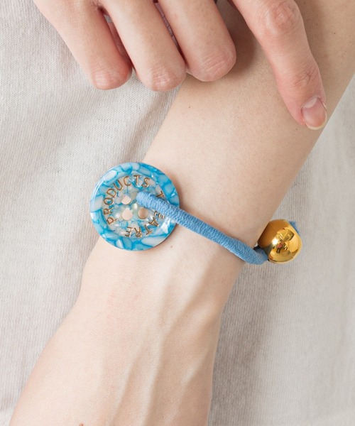 THEATRE PRODUCTS（シアタープロダクツ）の「【THEATRE PRODUCTS/シアタープロダクツ】 別注コートボタンヘアゴム（ヘアゴム・レディース・ブラック/パープル/ピンク/オレンジ/ブルー・ONE SIZE）」の13枚目の写真