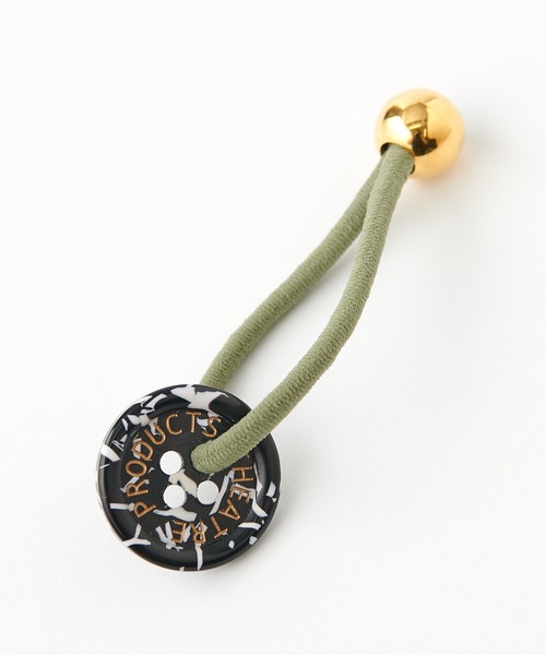 THEATRE PRODUCTS（シアタープロダクツ）の「【THEATRE PRODUCTS/シアタープロダクツ】 別注コートボタンヘアゴム（ヘアゴム・レディース・ブラック/パープル/ピンク/オレンジ/ブルー・ONE SIZE）」の6枚目の写真