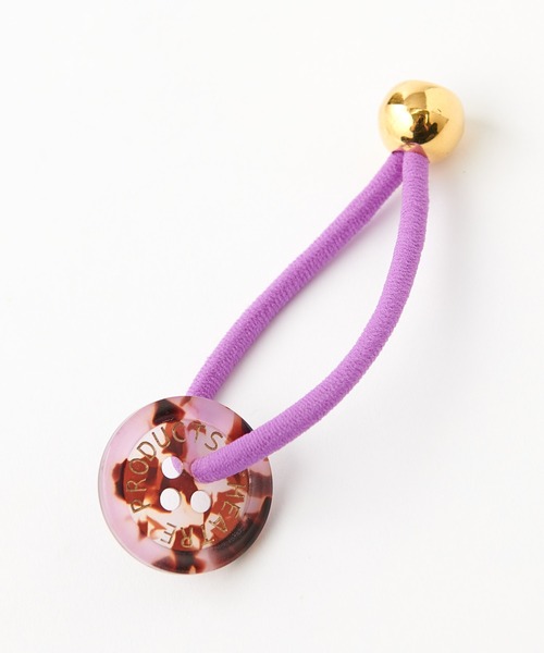 THEATRE PRODUCTS（シアタープロダクツ）の「【THEATRE PRODUCTS/シアタープロダクツ】 別注コートボタンヘアゴム（ヘアゴム・レディース・ブラック/パープル/ピンク/オレンジ/ブルー・ONE SIZE）」の16枚目の写真