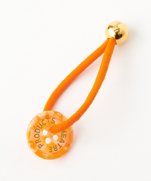 THEATRE PRODUCTS（シアタープロダクツ）の「【THEATRE PRODUCTS/シアタープロダクツ】 別注コートボタンヘアゴム（ヘアゴム・レディース・ブラック/パープル/ピンク/オレンジ/ブルー・ONE SIZE）」の12枚目の写真