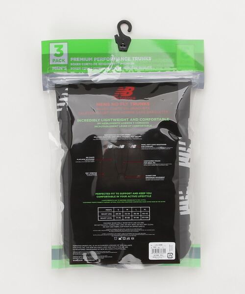 NEW BALANCE（ニューバランス）の「プレミアムボクサーパンツ 3インチ 前閉じ 3PACK（ボクサーパンツ・メンズ・その他/ブラック・X-LARGE/SMALL/MEDIUM/LARGE）」の3枚目の写真