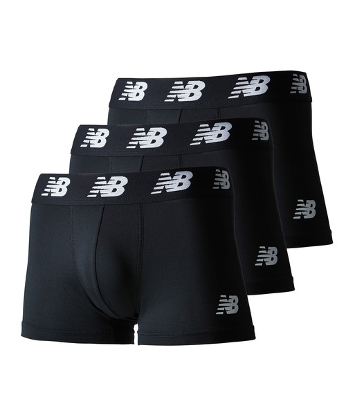 NEW BALANCE（ニューバランス）の「プレミアムボクサーパンツ 3インチ 前閉じ 3PACK（ボクサーパンツ・メンズ・その他/ブラック・X-LARGE/SMALL/MEDIUM/LARGE）」の2枚目の写真