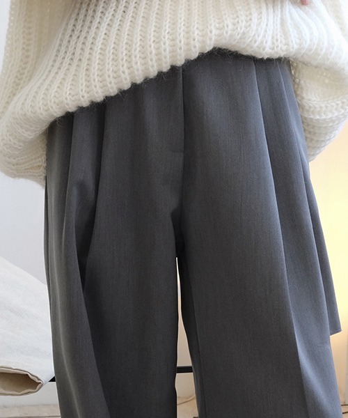 chuclla(チュクラ)の「カットアウト ワイドパンツ chw21a039(スラックス・レディース・グレー/ブラック・L/M/S)」の7枚目の写真