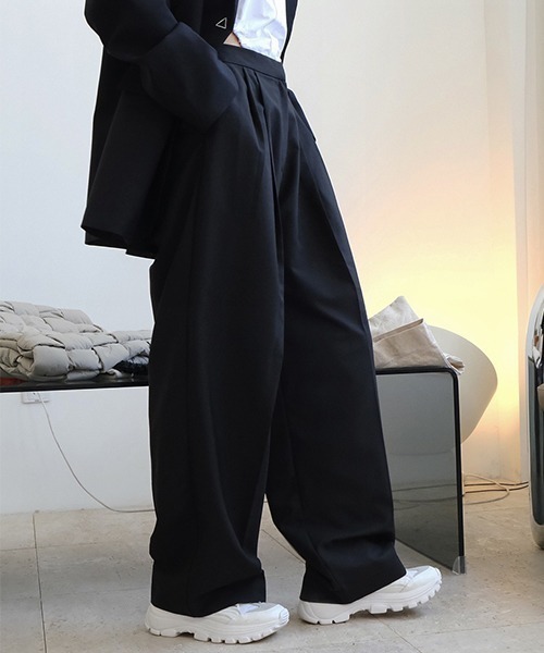 chuclla(チュクラ)の「カットアウト ワイドパンツ chw21a039(スラックス・レディース・グレー/ブラック・L/M/S)」の14枚目の写真