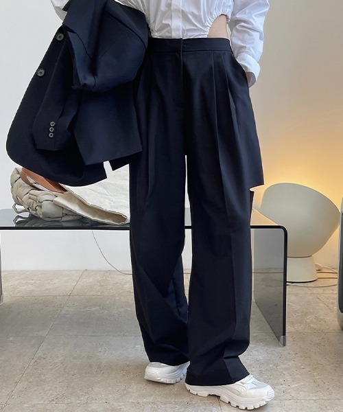 chuclla(チュクラ)の「カットアウト ワイドパンツ chw21a039(スラックス・レディース・グレー/ブラック・L/M/S)」の19枚目の写真