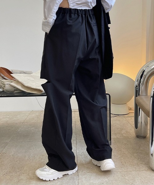 chuclla(チュクラ)の「カットアウト ワイドパンツ chw21a039(スラックス・レディース・グレー/ブラック・L/M/S)」の20枚目の写真
