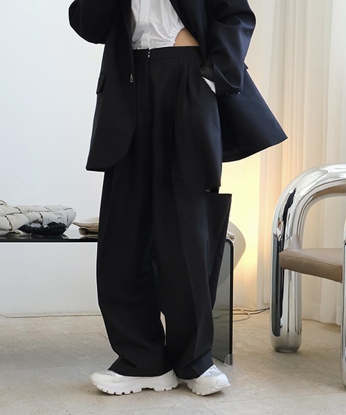 chuclla(チュクラ)の「カットアウト ワイドパンツ chw21a039(スラックス・レディース・グレー/ブラック・L/M/S)」の22枚目の写真