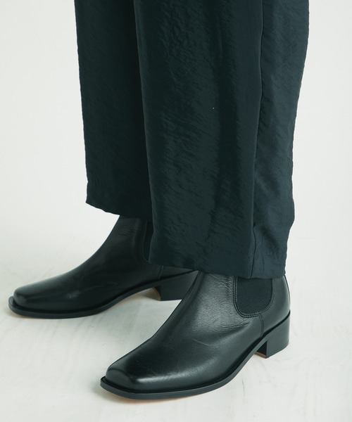 MR.GENTLEMAN（ミスタージェントルマン）の「SATIN LOUNGE PANT（その他パンツ・メンズ・ブラック/ベージュ/ダークグリーン・MEDIUM/SMALL）」の17枚目の写真