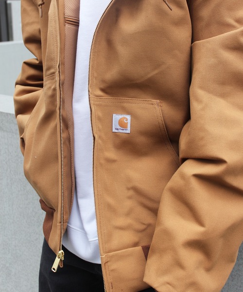 Carhartt（カーハート）の「【carhartt】カーハート ルーズフィット Thermal-Lined Active Jacket サーマルライナー フードジャケット ダックアクティブジャケット J131（その他アウター・メンズ・ネイビー/ブラウン/ブラック・M/L/XL/S）」の5枚目の写真