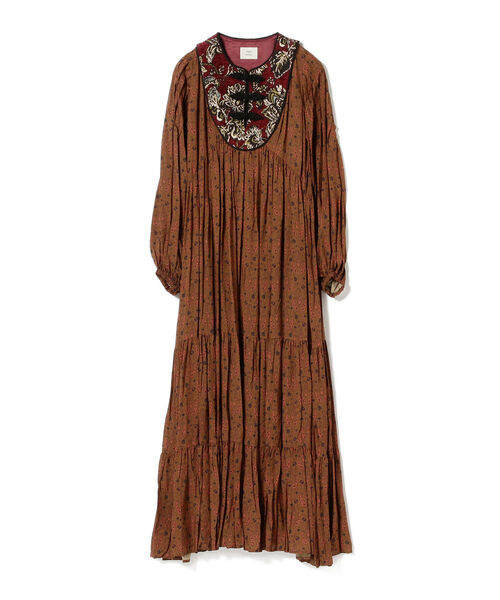 Ray BEAMS（レイビームス）の「FUMIE=TANAKA / パイピング ワンピース（ワンピース・レディース・カーキ・ONE SIZE）」の4枚目の写真