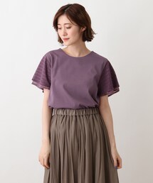 DRESKIP | 重ねフリル袖Tシャツ(Tシャツ/カットソー)