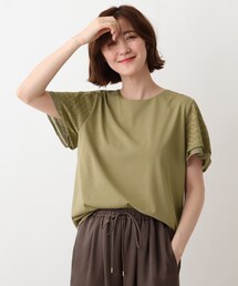 DRESKIP | 重ねフリル袖Tシャツ(Tシャツ/カットソー)