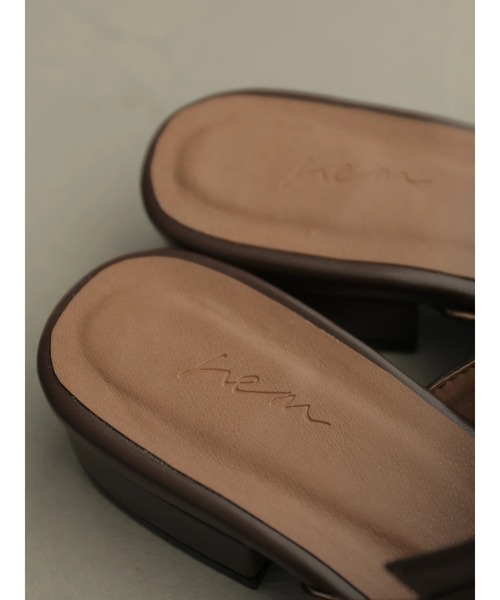 rem closet（レムクローゼット）の「wrap mule（パンプス・レディース・ダークブラウン/モカ・S/XS）」の9枚目の写真